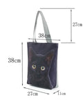 Miyahouse Cat Print Tote Bag Eco Reusable Shopping Bag