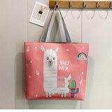 Women Big Size Handbag Tote Canvas Graffiti Shoulder Bag Beach Bolsa Feminina