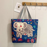 Women Big Size Handbag Tote Canvas Graffiti Shoulder Bag Beach Bolsa Feminina