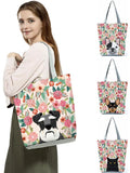 Floral Print Women Tote Handbag Shoulder Bag Reusable Shopping Bags