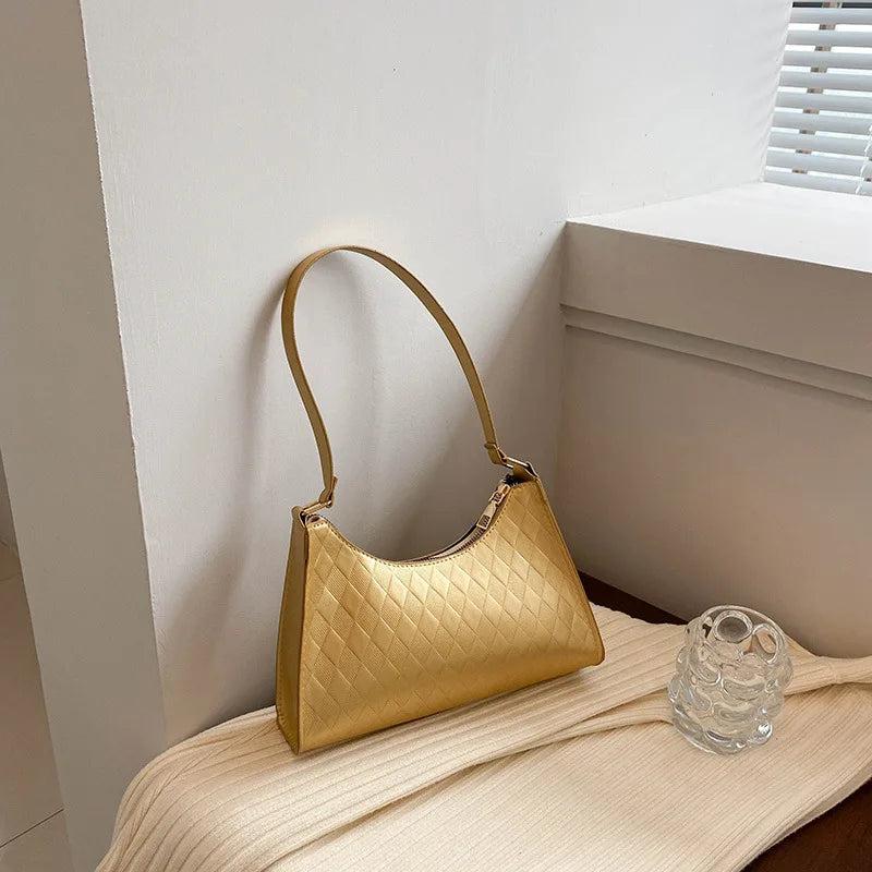 Women PU Leather Shoulder Bag Retro Zipper Hobos Casual Armpit Shopping