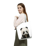 Animal Series Panda Koala Elephant Print Tote Bag