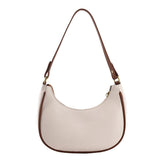 Half-Moon Shoulder Bag for Women PU Leather Travel Crossbody Handbag