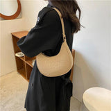 Green Chain Shoulder Pouch Mini Handbag Casual Female Underarm Bag