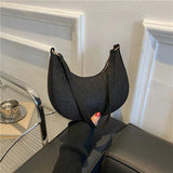 Green Chain Shoulder Pouch Mini Handbag Casual Female Underarm Bag