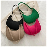 Green Chain Shoulder Pouch Mini Handbag Casual Female Underarm Bag