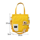 Japanese Literary Canvas Handbag