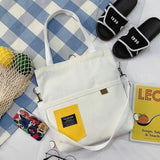 Japanese Literary Canvas Handbag