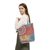 Floral Pattern Print Handbag Casual Tote Bag