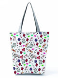 Injection Nurse ECG Pattern Handbag Eco Friendly Tote Bag