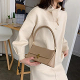 Women's Vintage Top Handle Bag, PU Leather