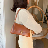 Women's Vintage Top Handle Bag, PU Leather