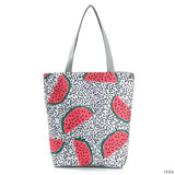 Miyahouse Watermelon Beach Tote Bag - Canvas Shoulder Handbag