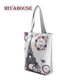 Miyahouse Candy Flower Print Shoulder Bags Female Leisure Tower Beach Bags