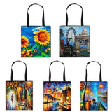 Art Painting Tote Women Handbags Canvas Shoulder Bag Girls Shopping Bags