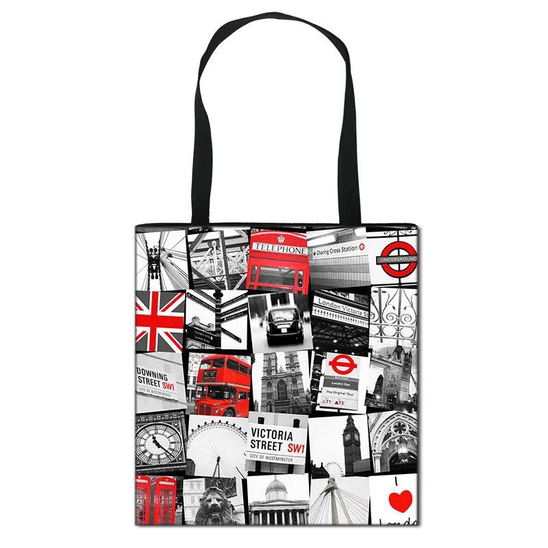 Art Painting Tote Women Handbags Canvas Shoulder Bag Girls Shopping Bags