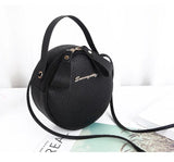 Pu Leather Women Crossbody Circular Bag Messenger Shoulder Bag