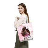Cartoon Mama Print Tote Bag for Women
