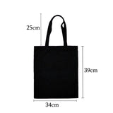 Funny Wine Print Women Shoulder Bag Female Cotton Canvas Tote Bag