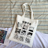 Y2K Tokyo Avenger Print Canvas Bag Goth Punk Women Shoulder Bag