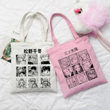 Y2K Tokyo Avenger Print Canvas Bag Goth Punk Women Shoulder Bag