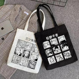 Y2K Tokyo Avenger Print Canvas Bag Goth Punk Women Shoulder Bag