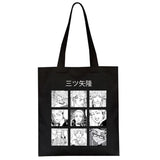 Y2K Tokyo Avenger Print Canvas Bag Goth Punk Women Shoulder Bag