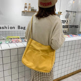 Women's School Bag Large Capacity Canvas Shoulder Bags Female Handbags