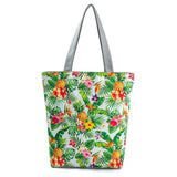 Miyahouse Embroidery Canvas Handbag Floral Bird Printed Lady Shoulder Bag