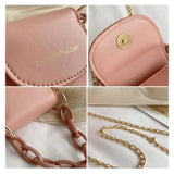 Crossbody Bag PU Leather Women's Handbag Purse Chain Shoulder Messenger Bag