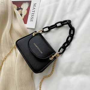 Crossbody Bag PU Leather Women's Handbag Purse Chain Shoulder Messenger Bag