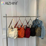 Quilted Cotton-padded Bag Large Capacity Rhombic Lattice