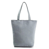 Miyahouse Canvas Shoulder Bag Women Handbag Leaves Printed Tote Handbag