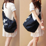 Women Canvas Travel Bag Shoulder Handbag Casual Tote Messenger Hand #30