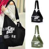 Women Canvas Travel Bag Shoulder Handbag Casual Tote Messenger Hand #30