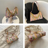 Plaid Shoulder Bags PU Leather Handbags