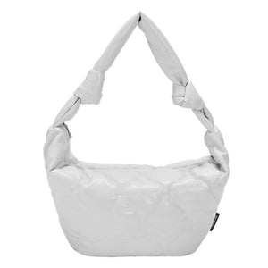 Autumn Winter Crossbody Bags Dumplings Cotton Padded Messenger Bag Solid Handbag