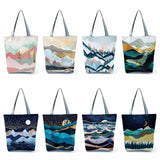 Mountain Forest Eco Tote Bag Women Ladies Beach Shoulder Bag