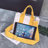Large Capacity Solid Canvas Shopper Bag for Women