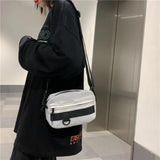 Casual Men Crossbody Bags Summer Solid Unisex Shoulder Bag