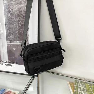 Casual Men Crossbody Bags Summer Solid Unisex Shoulder Bag