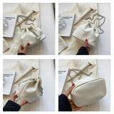 Canvas Shoulder Bag Women Crossbody Messenger Handbags Small Casual Bucket S