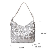 Winter Large Capacity Casual Tote Bags Cotton Women's Shoulder Bag Soft Handbags