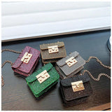 Women's Small Flap Shoulder Bag PU Leather Crossbody Handbag