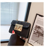 Women's Small Flap Shoulder Bag PU Leather Crossbody Handbag
