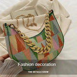 Spring Women Shoulder Bag Geometric Pu Leather Crossbody Bags