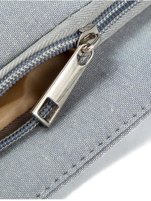 Marbling Joint Printed Large Shoulders Bag With Zipper