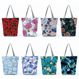 Floral Print Tote Bag for Women - Casual Shopping Handbag