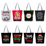 Eco Reusable Handbags All-Match Christmas Tree Women Gift Shopping Bag