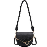 Women's Stone Handbag, Pony Saddle Bag, Winter Bonded Bag